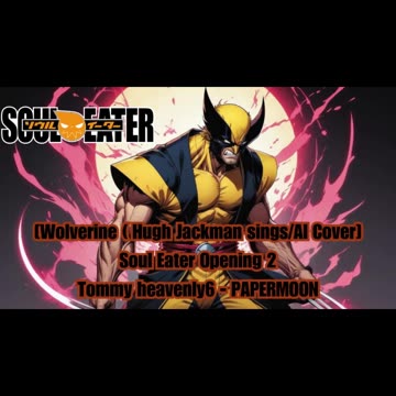 [Wolverine sings/AI Cover] Soul Eater Opening 2 Tommy heavenly6 - PAPERMOON