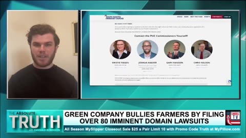 SOUTH DAKOTA FARMER CLAIMS VICTORY AGAINST A GREEN COMPANY