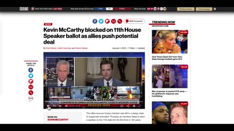 Kevin McCarthy IS HISTORIC LOSER! "MAGA REBELS" BLOCK KEVIN AGAIN AND NOMINATE TRUMP FOR SPEAKER