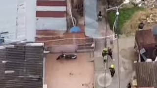 Persecución desde el aire término en captura en Bucaramanga