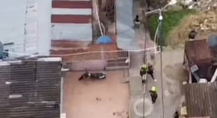 Persecución desde el aire término en captura en Bucaramanga