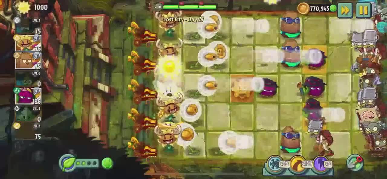 Plants vs Zombies 2 Lost City - Day 27