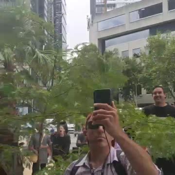 Aussie Protesters Chanting Liars outside ABC Fake News Studios in Melbourne Australia