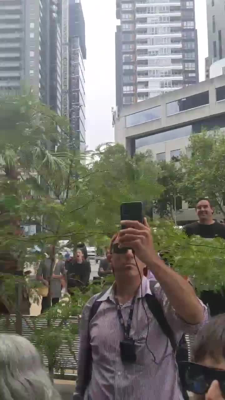 Aussie Protesters Chanting Liars outside ABC Fake News Studios in ...