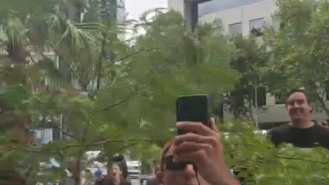 Aussie Protesters Chanting Liars outside ABC Fake News Studios in Melbourne Australia