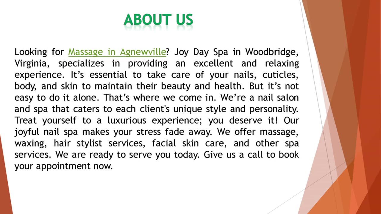 Looking for Massage in Agnewville?