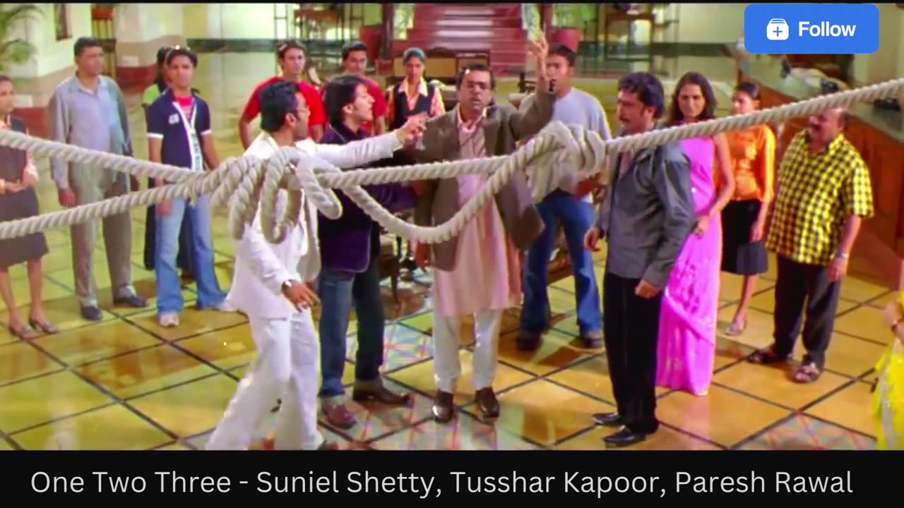 #One Two Three - Suniel Shetty, Tusshar Kapoor, Paresh Rawal