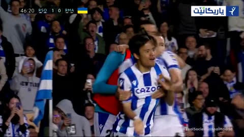 Real Sociedad's first goal against Real Madrid 2023