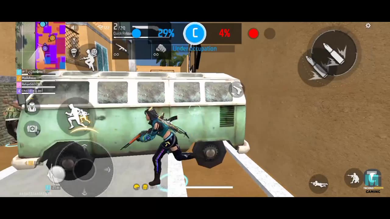Free fire sea 2 ep40 batting royal match ki jayga 1 vs 1 khal liya Techno mission gaming