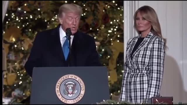 Trump “Wishes ”American . Happy Christmas..