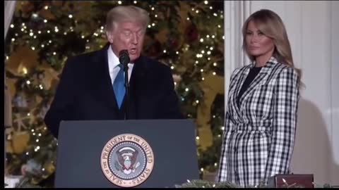 Trump “Wishes ”American . Happy Christmas..