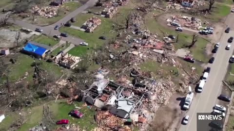 Dozens of deadly tornadoes rip across the USA