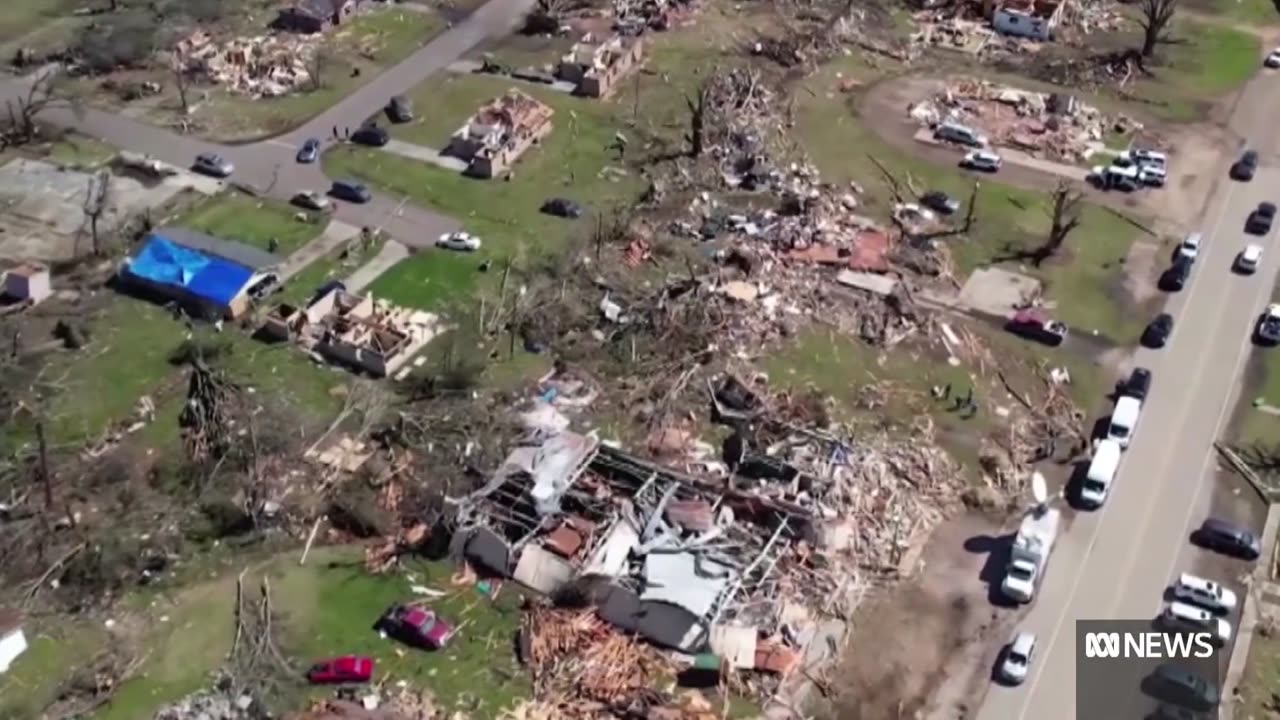 Dozens of deadly tornadoes rip across the USA