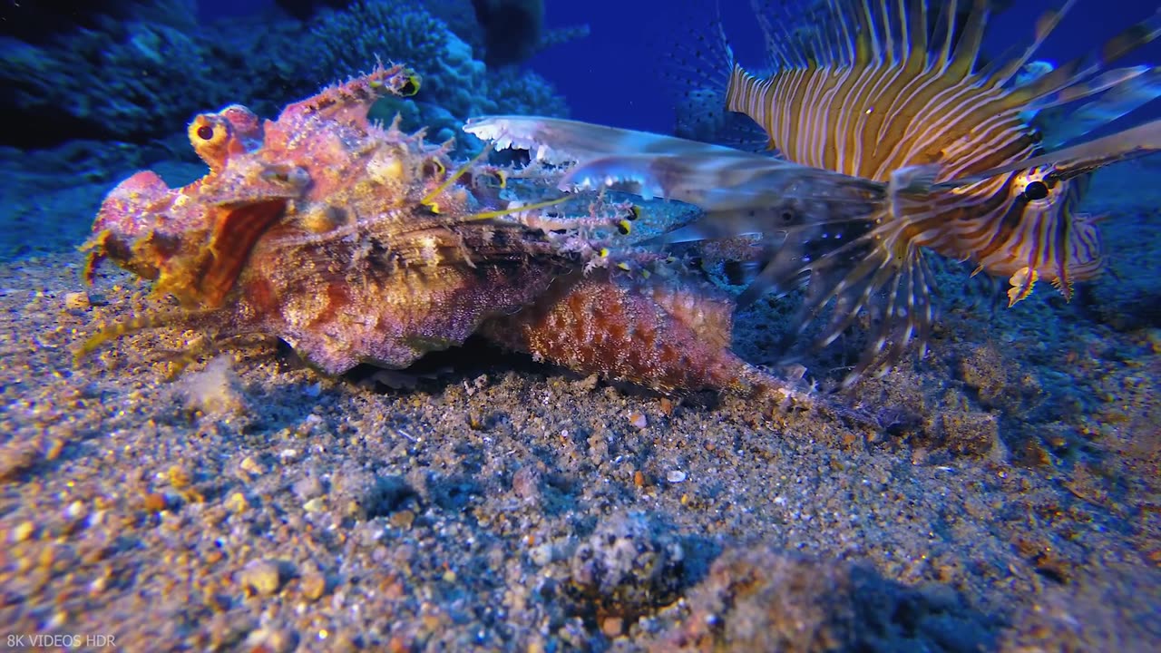 Underwater World 8K ULTRA HD Marine Life, Sea Animals and Coral Reef