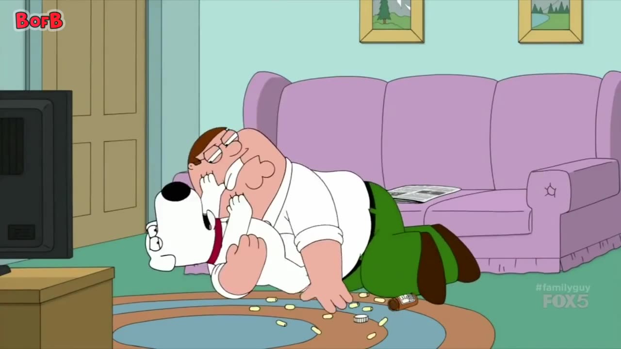 Family Guy - Brian bites Peter