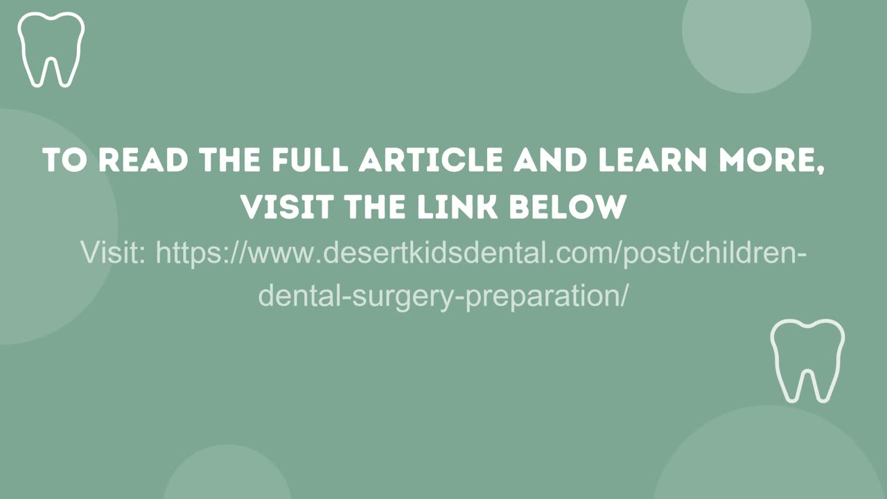 Preparing for Your Child’s Dental Surgery