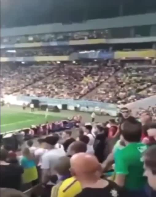 Just some Ukrainian football fans having a good time