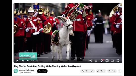 KING CHARLES THE GOAT SCULPTURE- HOW MUCH MORE IN OUR FACES CAN THEY MAKE IT AT THIS POINT-