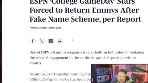 ESPN EXPOSED~ FAKE EMMY SCHEME REVEALED ~37 EMMYS RETURNED!