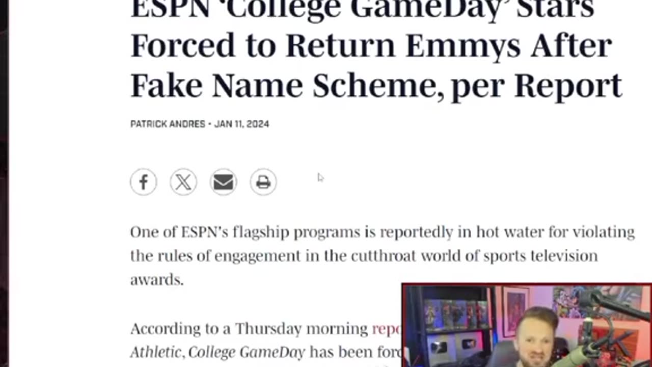 ESPN EXPOSED~ FAKE EMMY SCHEME REVEALED ~37 EMMYS RETURNED!