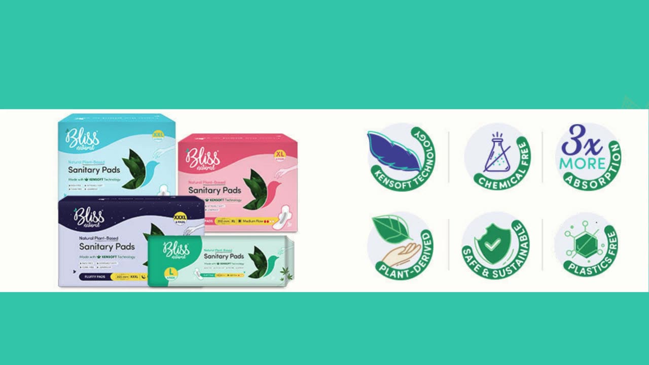 Bliss Natural website Landing page Graphic Design