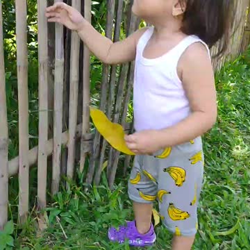 Baby Funy Playing in garden | Aisya baby