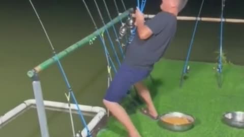 Fishing is in a hurry