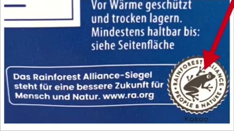 Zwracajcie uwagę na znaczki na żywności, rwinforest alliance certified"