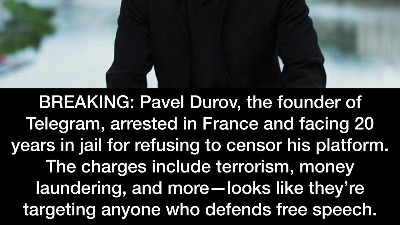 BREAKING- Pavel Durov, the founder of Telegram, arrested in France …