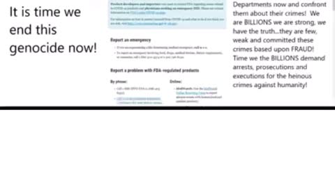 "FDA Phone Call" - We Want Answers On All The Deaths