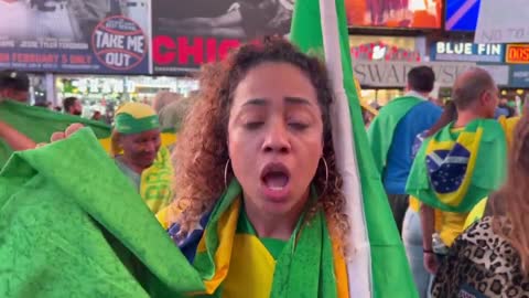 BRAZILIAN PROTESTER: We are fighting against the corruption