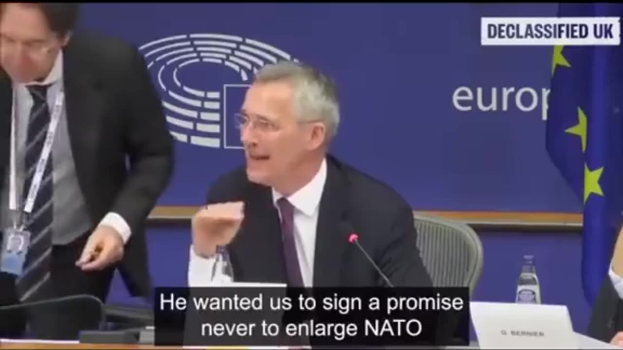 NATO chief confessing how they rejected Putin peace deal in 2021 before the war in Ukraine started.