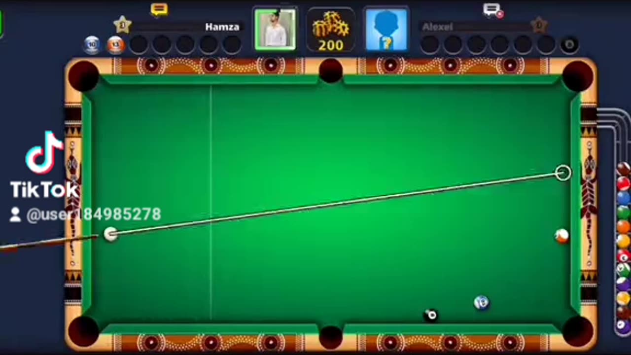Winning shots in 8 Ball poll.