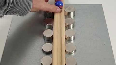 自制磁铁加速器 #手
