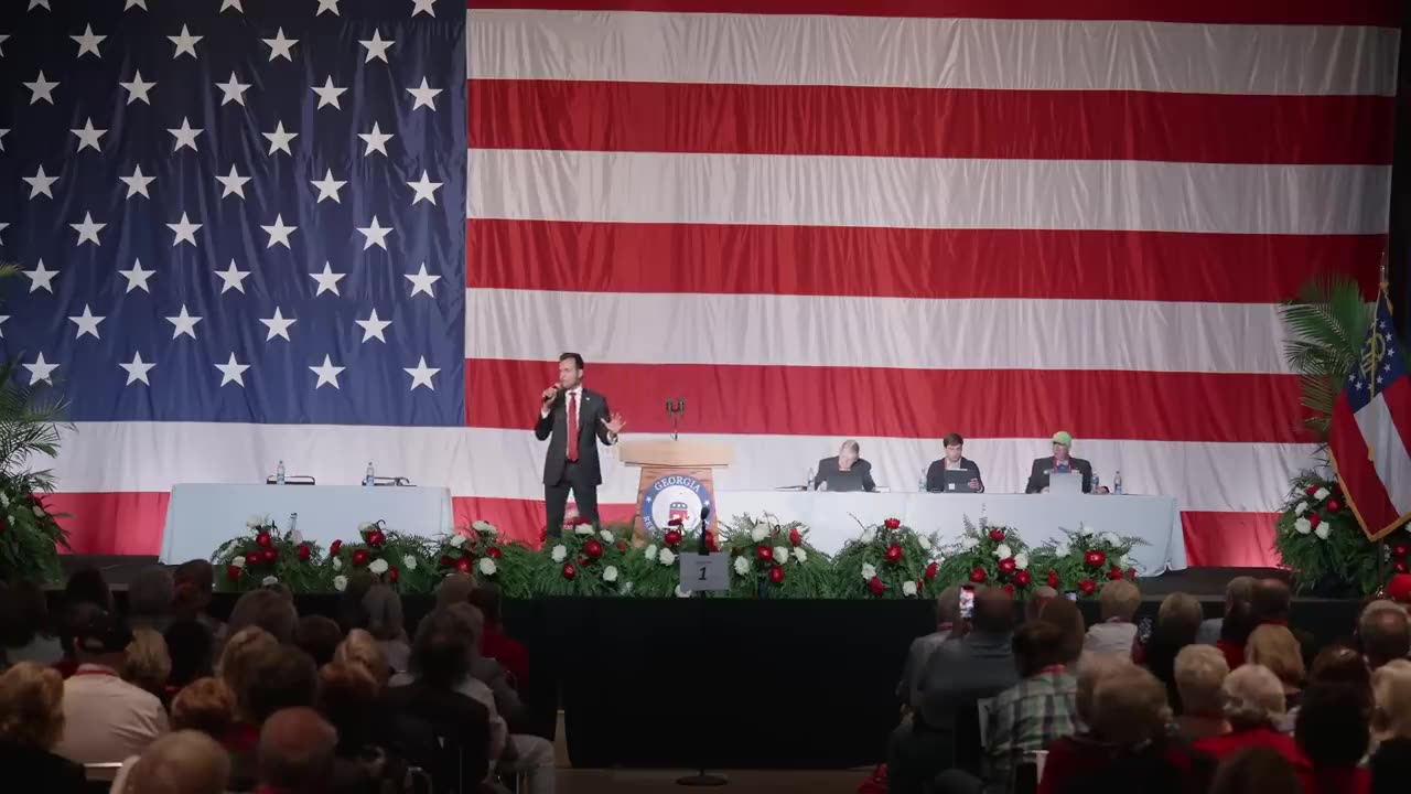 Vivek Ramaswamy Speaks at Georgia GOP Convention Amid Trump Indictment