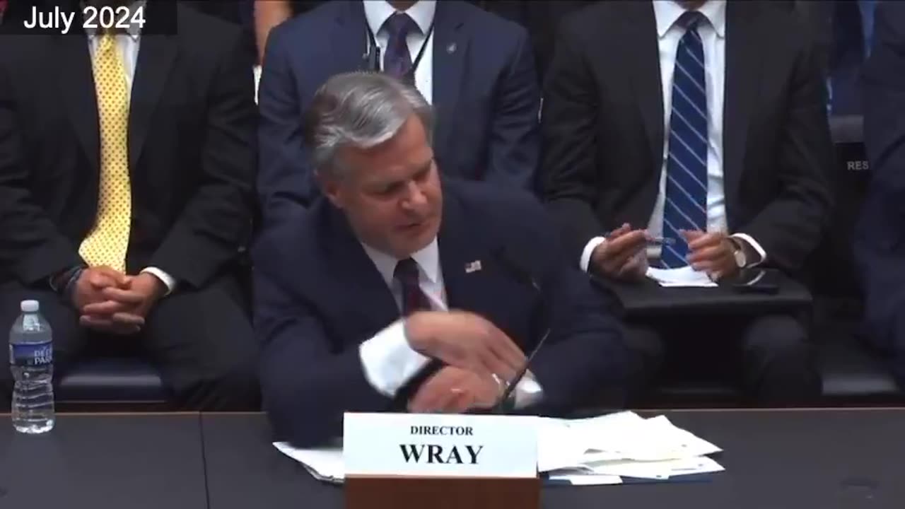 J6 Christopher Wray refuses to answer questions July 2024