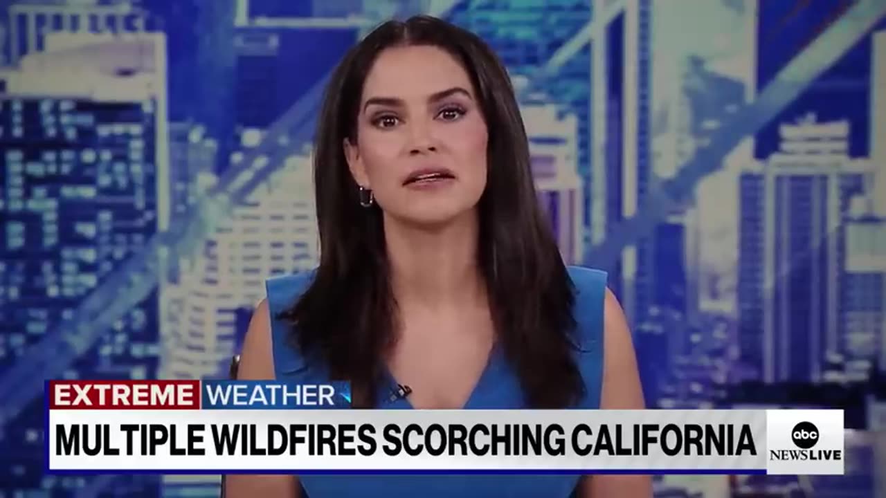 Race to stop multiple wildfires scorching southern California ABC News