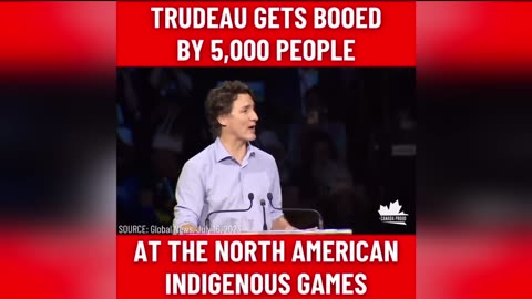 Canadian prime minister Justin Trudeau booed by thousands at the North American Indigenous games