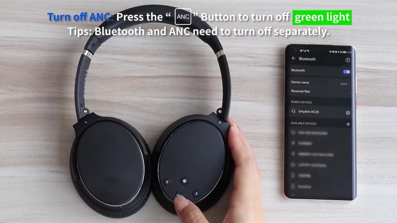 Srhythm NC25 Wireless Headphones Bluetooth 5.3