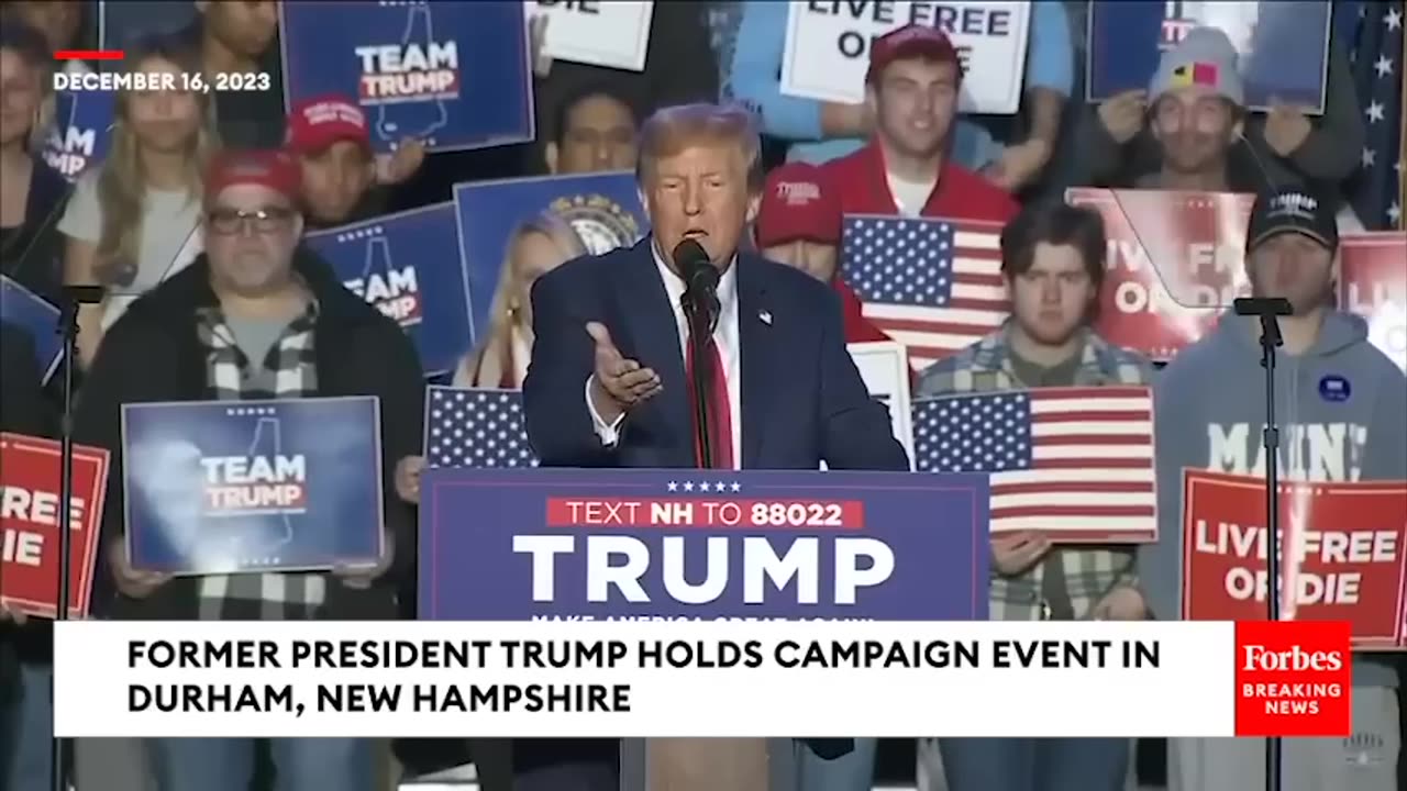 Trump Resumes 'Fat Pig' Attacks On Chris Christie During New Hampshire Rally