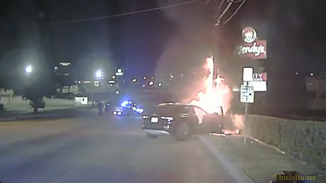 Bodycam video shows White Settlement police officers pull man from burning car