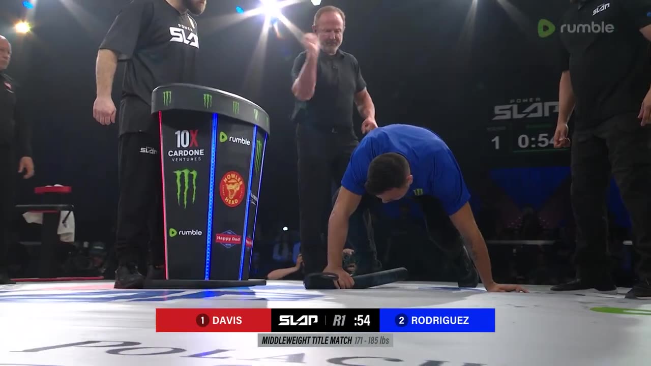 Power Slap 1:- John Davis Vs Azoel Rodriguez l Middleweight Championship