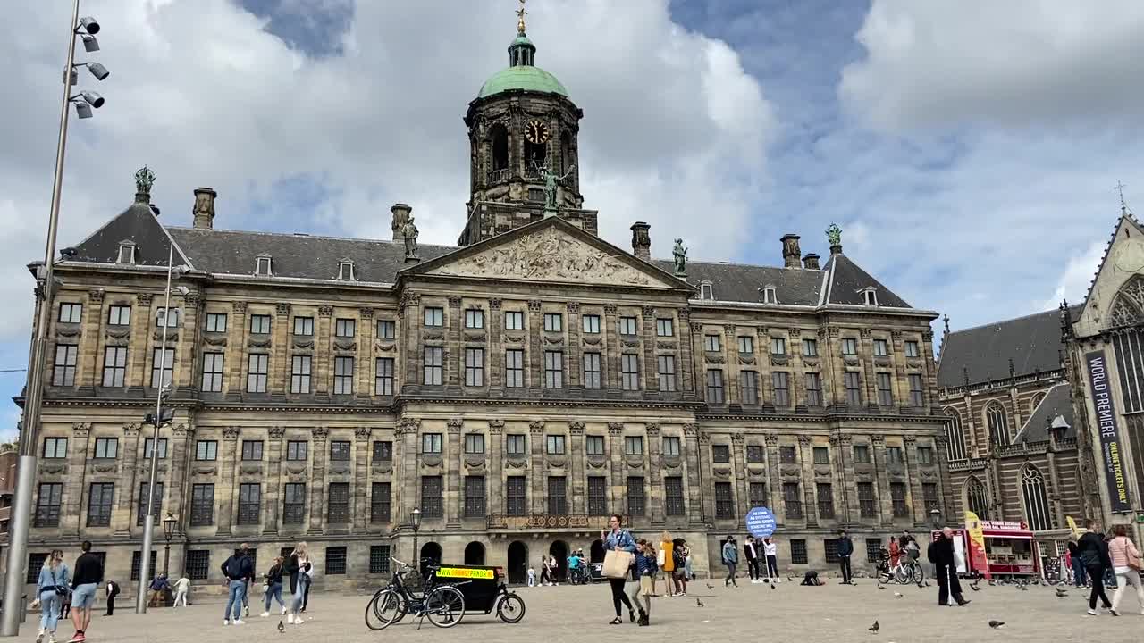 Dam Square Amsterdam Church Bells ringing