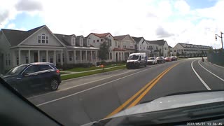 Driving Through Island Village In Celebration, Florida