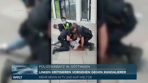 GÖTTINGEN: Video aufgetaucht! Polizisten überwältigen Randalierer - Vorfall wird nun untersucht