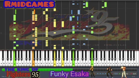 The King of Fighters 95 - Funky Esaka ~ Piano ( Midi )