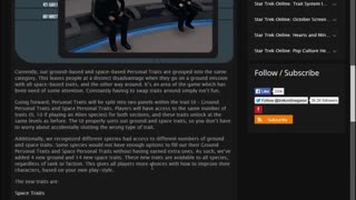 Star Trek Online Trait System