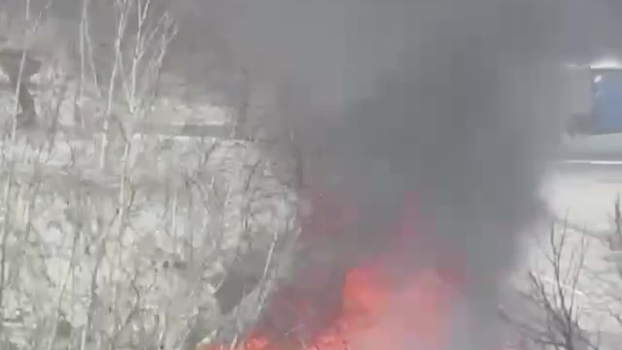 Ruzzian army destroyed their own helicopter before leaving Hostomel Airport last spring…