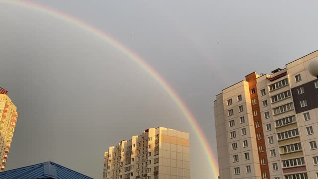 Rainbow over the area