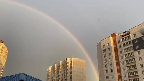 Rainbow over the area